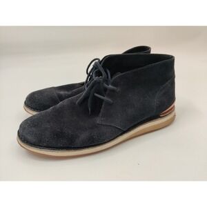 Mens Greats Chukka Boots Sz 13 Navy Suede Leather Lace Up Casual Ankle Boots